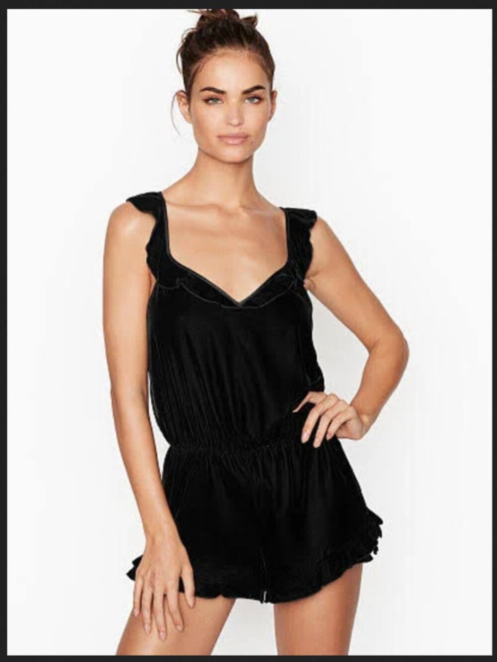 Victoria's Secret Velvet Romper Size M